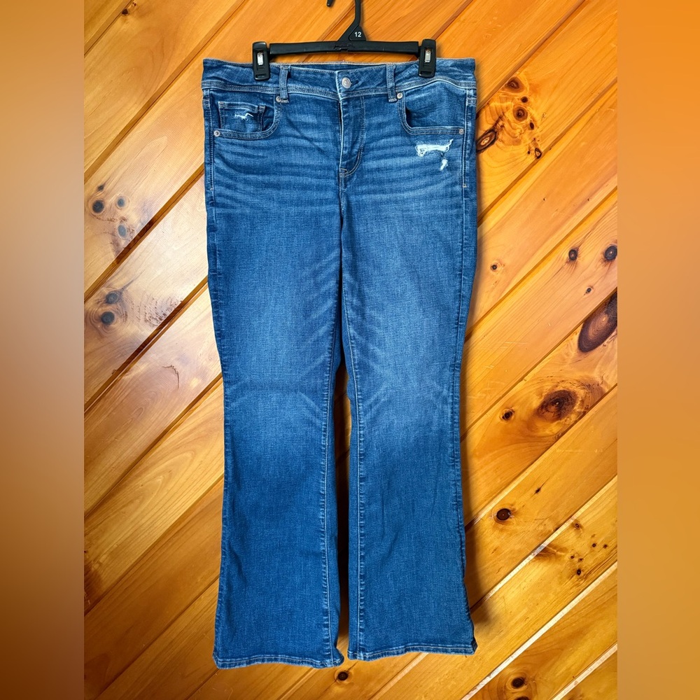 American Eagle Outfitters AE Next Level Low-Rise Kick Bootcut Jean